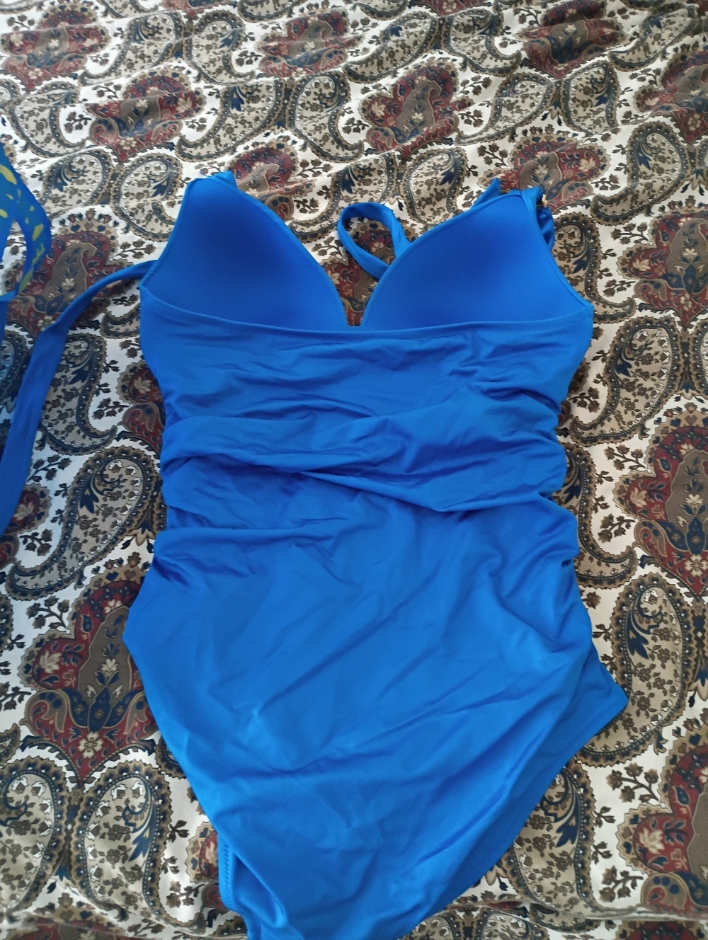 Victoria Secret Blue Halter One-Piece Swimsuit - Women Swim - Picture 3 of 5